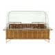 Manne rectangle Rustica + cloche plexiglass