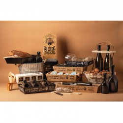 Corbeille rectangle logo épicerie fine 28x20