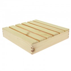 Planche Caillebotis pin vernis épaisseur 6 cm