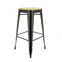 Tabouret haut restaurant métal Austin