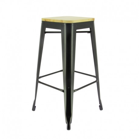 Tabouret haut restaurant métal Austin