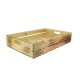 Cagette pin verni Fresca effet brulé 60x40