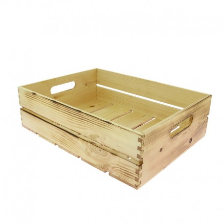 Cagette pin verni Fresca effet brulé 40x30