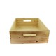 Cagette pin verni Fresca effet brulé 40x30