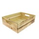 Cagette pin verni Fresca effet brulé 40x30