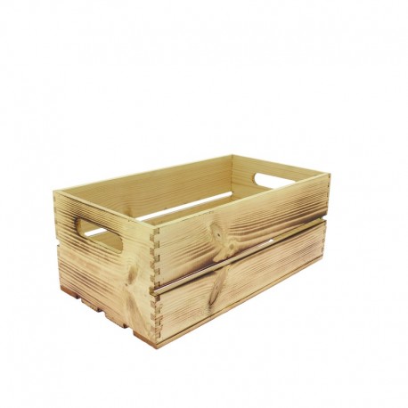 Cagette pin verni Fresca effet brulé 38x21