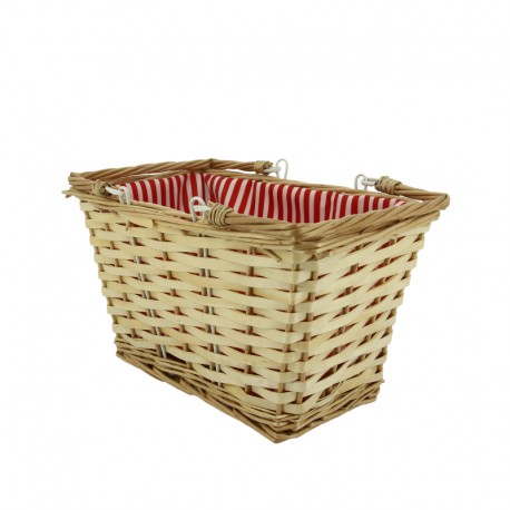 Trotteur rectangle doublure rayé rouge Shiki 38x28