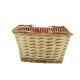 Trotteur rectangle doublure rayé rouge Shiki 38x28