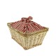 Trotteur rectangle doublure rayé rouge Shiki 38x28