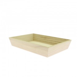 Corbeille bois rectangle Bosco 33x23
