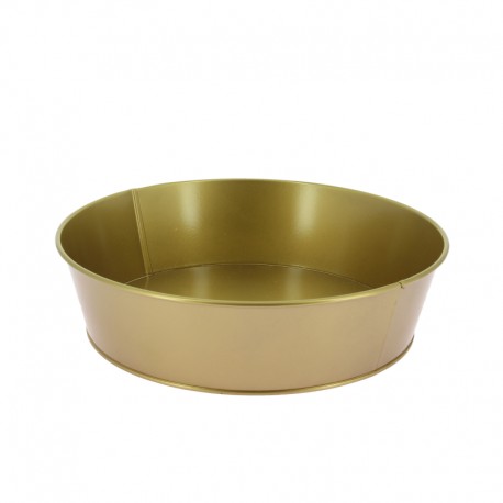 Corbeille ronde zinc Doria Ø26