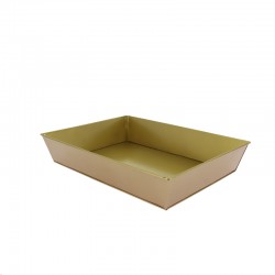 Corbeille rectangle zinc Doria 36x27