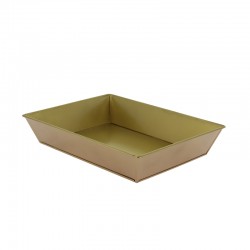 Corbeille rectangle zinc Doria 26x20