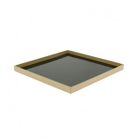 Plateau carton carré Gustéo 22x22