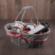 Panier ovale métal Célébration 28x20