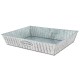 Corbeille métal embossé rectangle Tentation 36x27