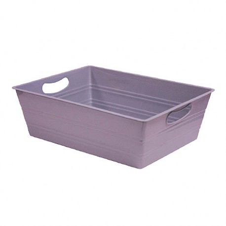 PLASTICO RECTANGLE GRIS 35,5X27X11