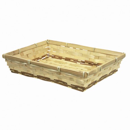 Corbeille bambou rectangle Quito 28x20