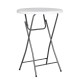 Table pliante mange debout ronde HDPE Nimes Ø80x110