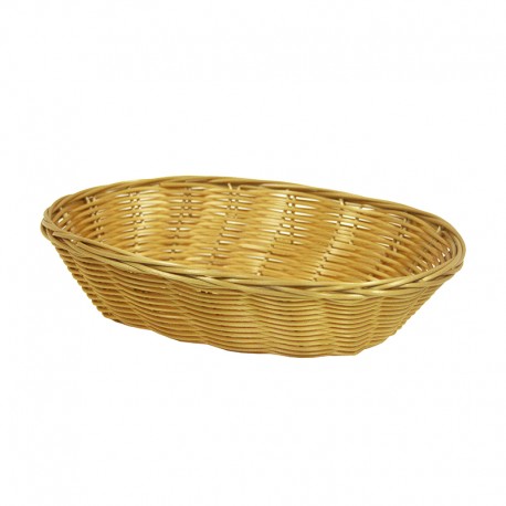 Corbeille polypropylène ovale Plastic 24.5x18x6.5 